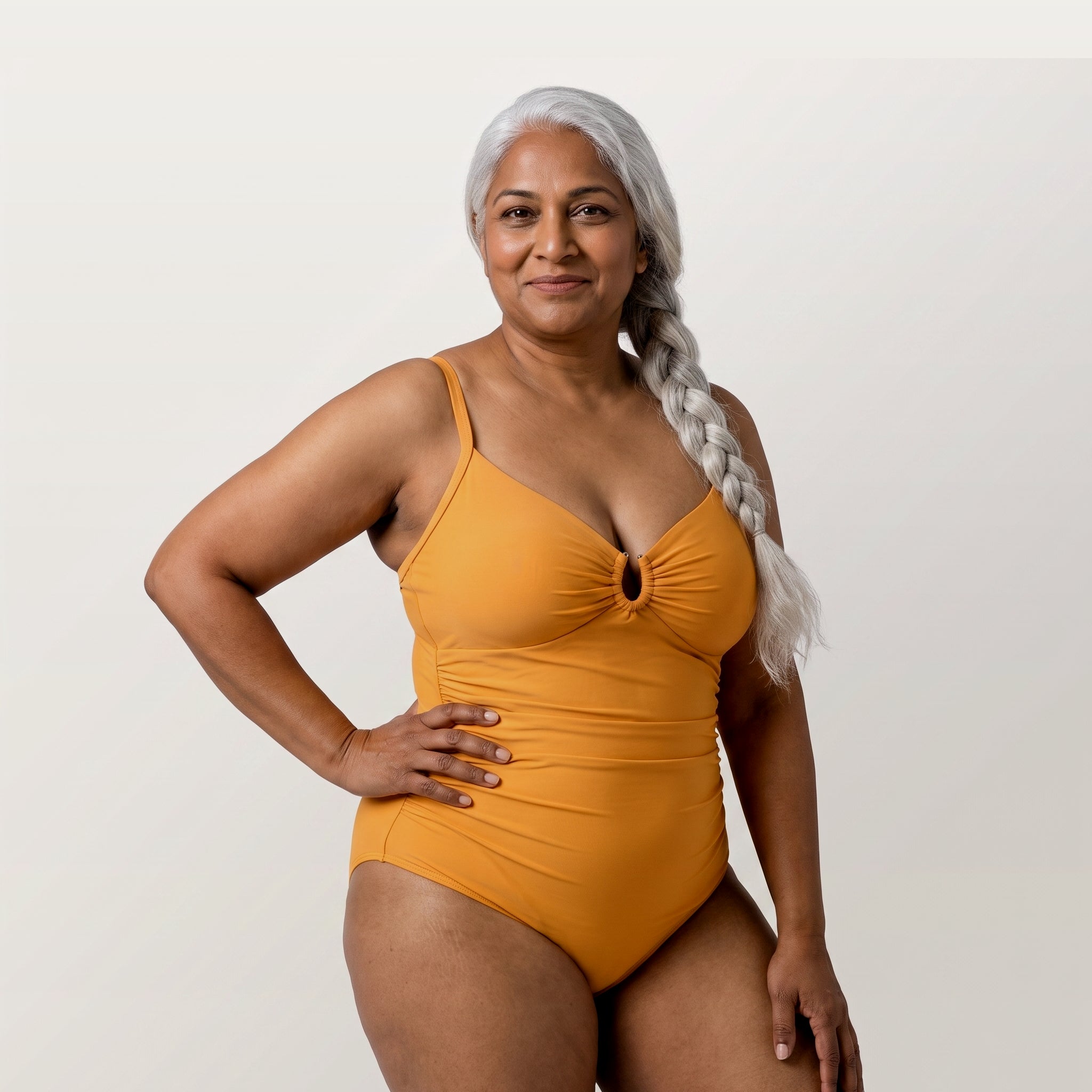 Woman wearing the Ionix Labs Sculpt Smooth and Lift Swimsuit